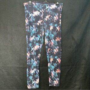 Women's M Multi Colored Athletic Mid Rise Capri Leggings - Tuff Athletics